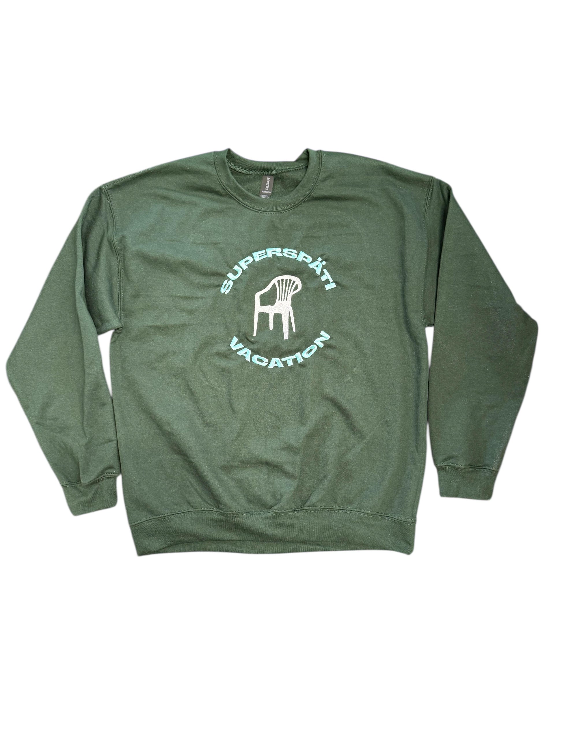 SUPERSPÄTI Crewneck Forest Green
